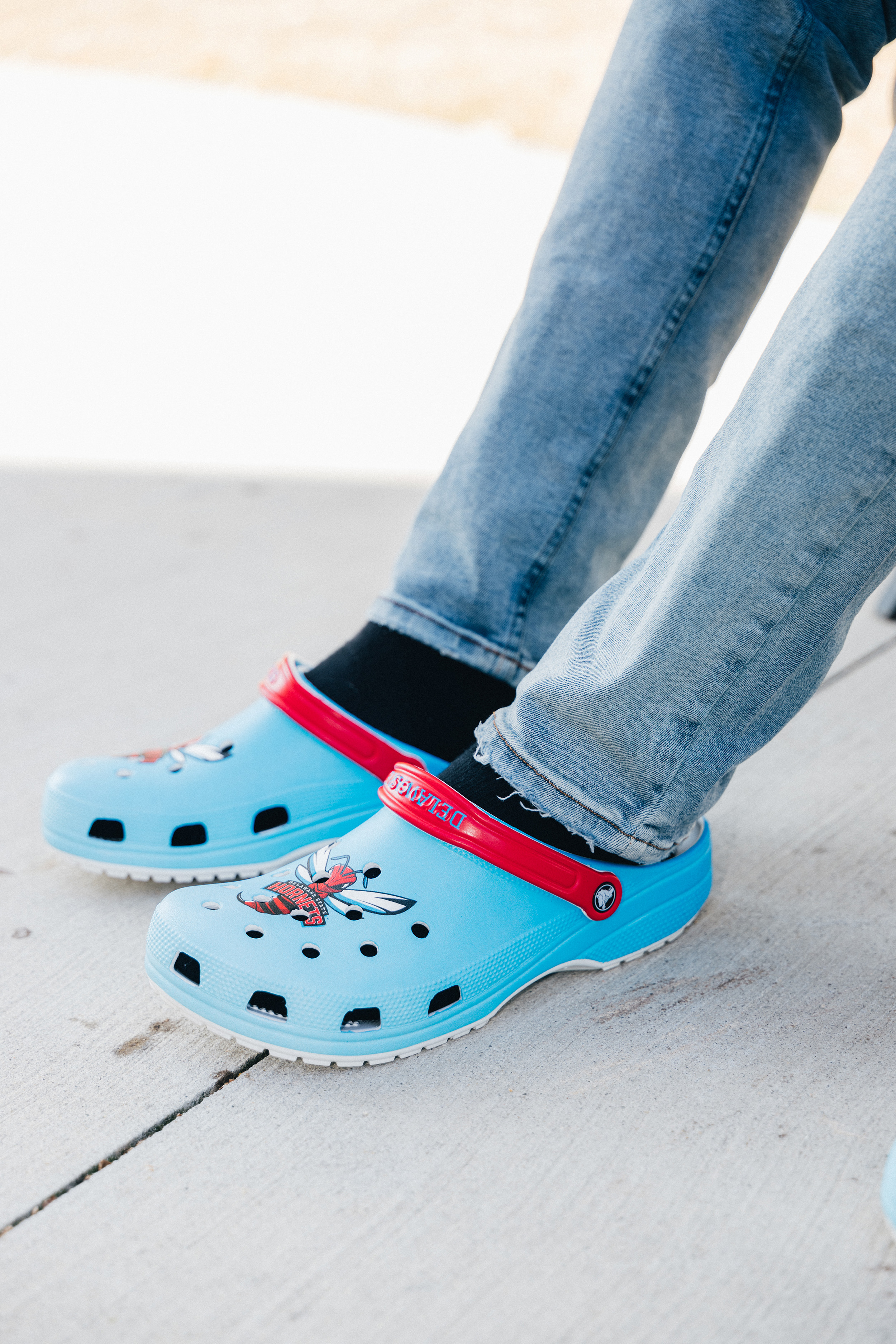 In a limited sale early this year, about 300 Hornet Crocs were sold on campus. 