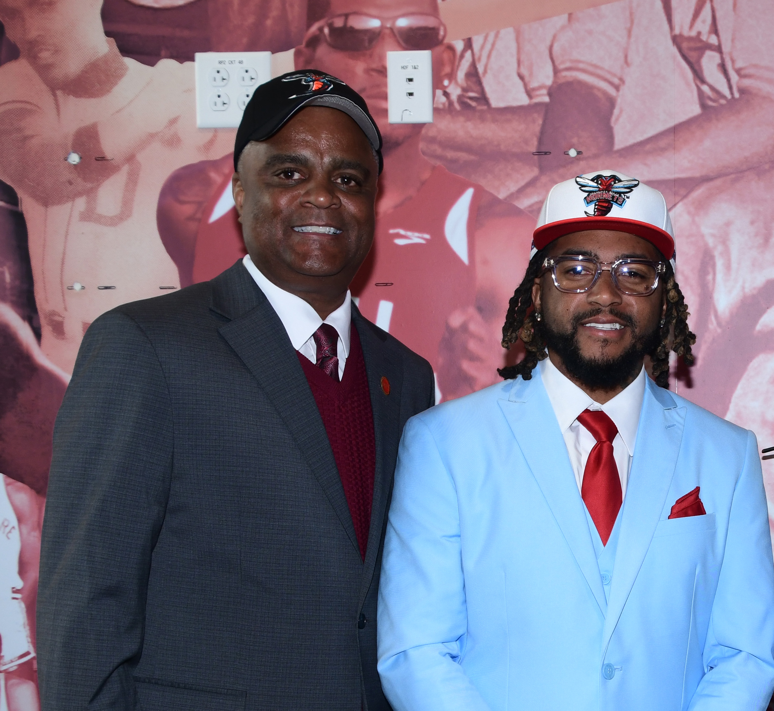 Athletics Director TonyTucker and Head Football Coach DeSean Jackson