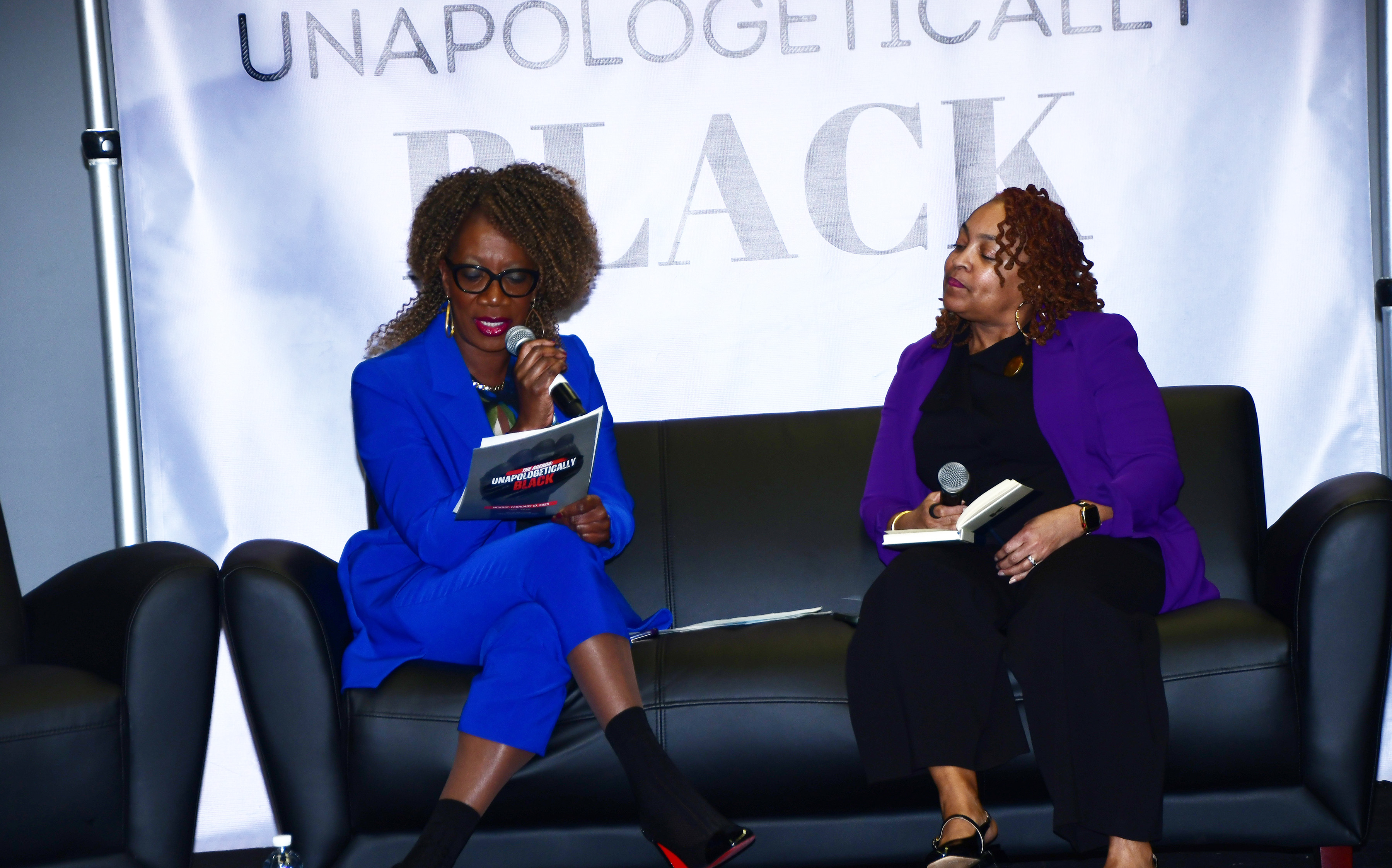 State Rep. Kendra Johnson, Chair of the Delaware Legislative Black Caucus, and State Rep. Kamela Smith share their perspectives during the event's session on "Health and Wellness."