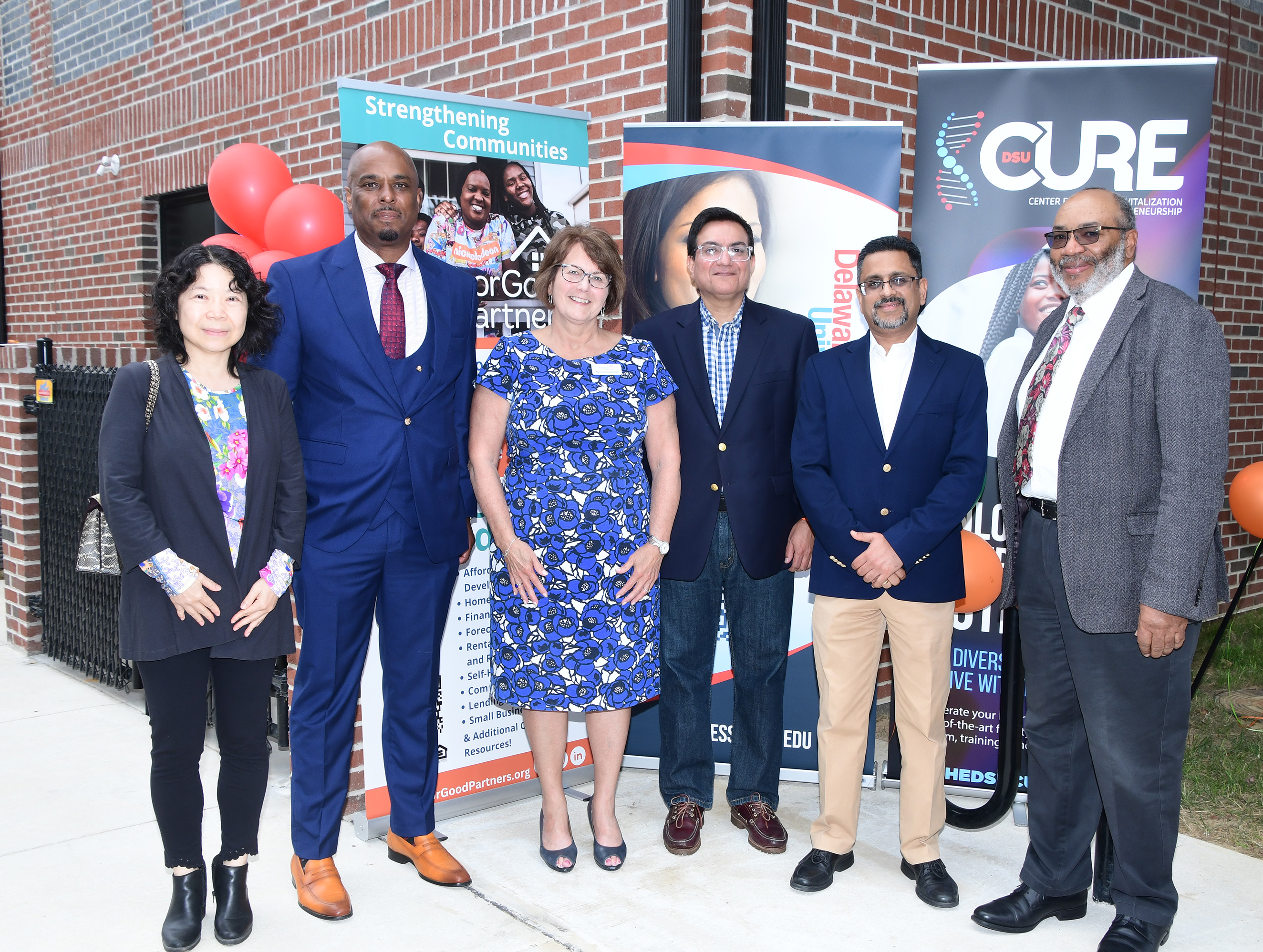 (L-r) Dr. Zi Ling, Dr. Michael Casson, NGP's Karen Speakman, Dr. Akash Dania, Dr. Praveen Pinjani, and Dr. Martin Nunlee.