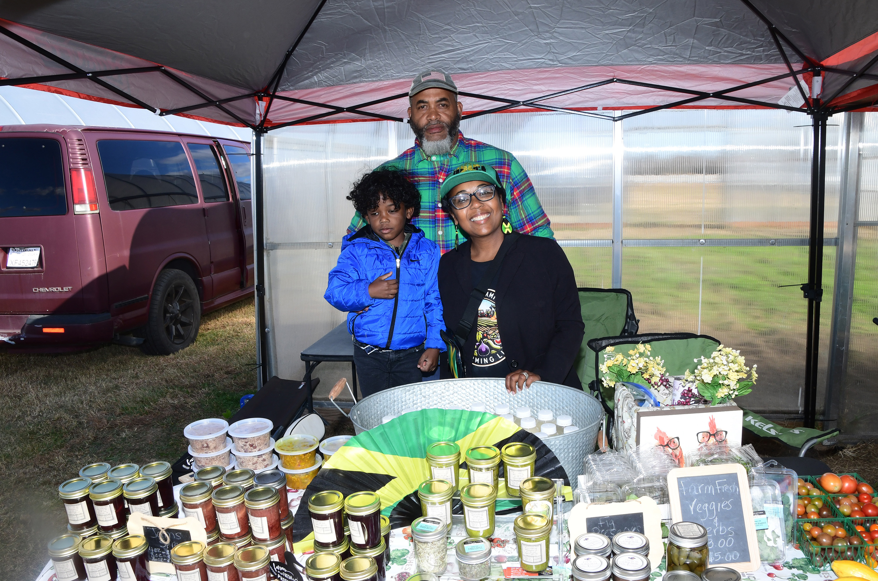 The Conference attracted vendors, including Michelle Washington and her family's "Jamaican Farm Mom" enterprise.