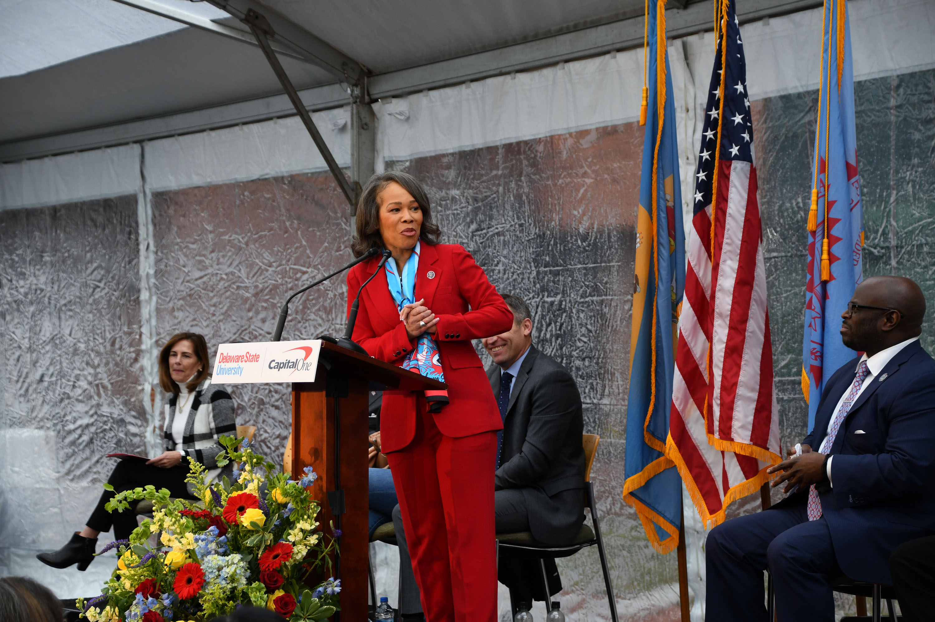 U.S. Rep. Lisa Blunt Rochester spoke of the impactfulness of the CapOne-DSU partnership.