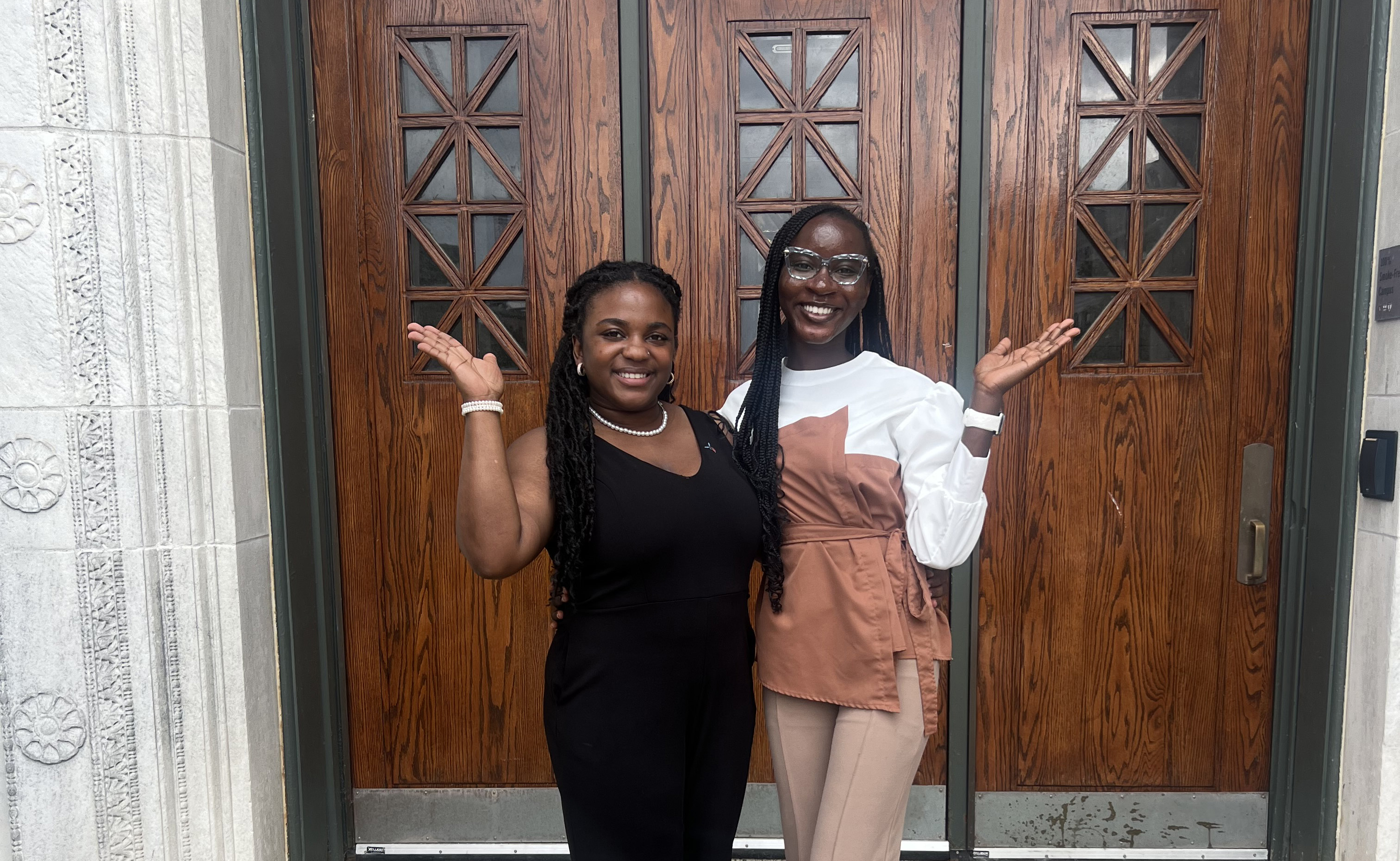 DSU science undergraduate students Olayimika Adeyemi and Yasmeen Olass spent their summer as Du Bois Scholars doing research at Harvard University in the area of immunology and infectious diseases.