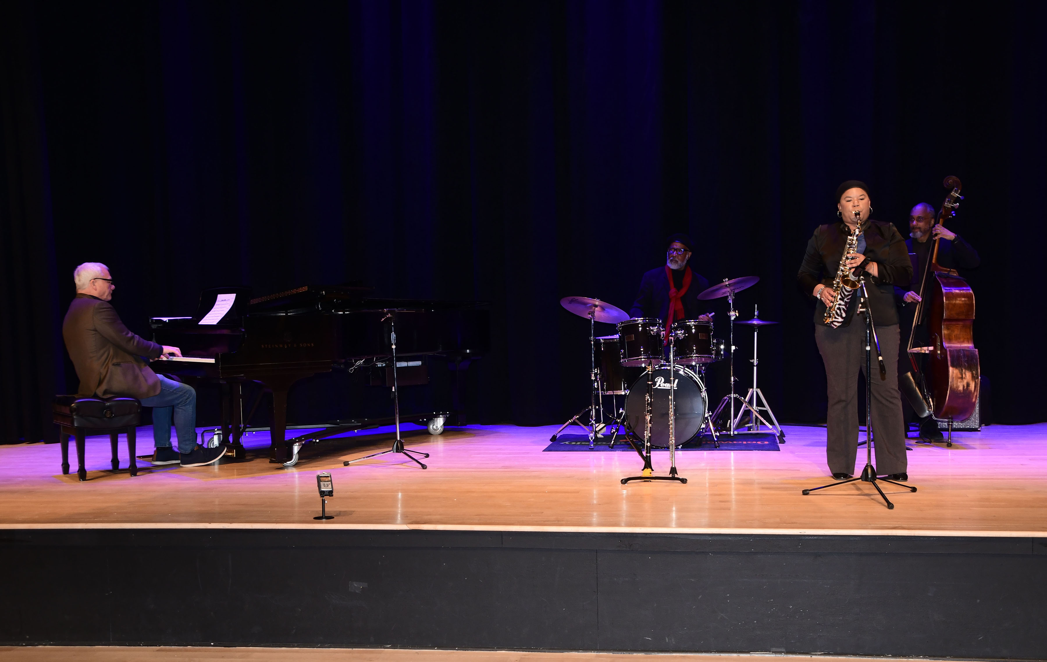 The DSU Faculty Jazz Collective gave a Jan. 29 performance during the common hour lunchtime in the William B. DeLauder Education and Humanities Theatre.