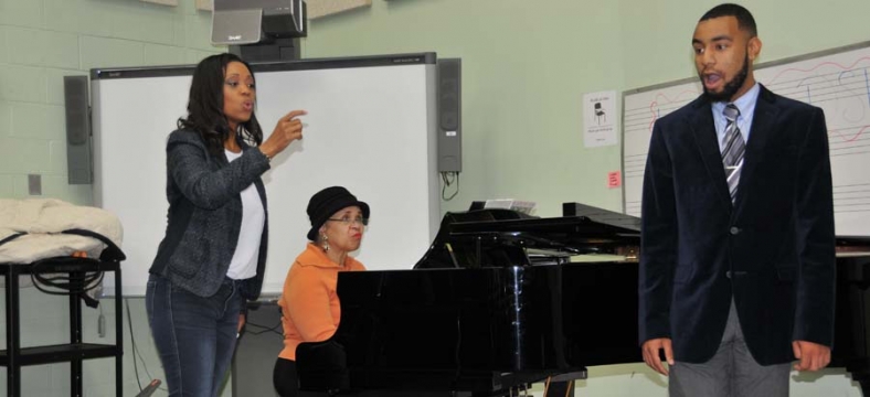 Opera Star Laquita Mitchell Shares Knowledge With DSU Choir