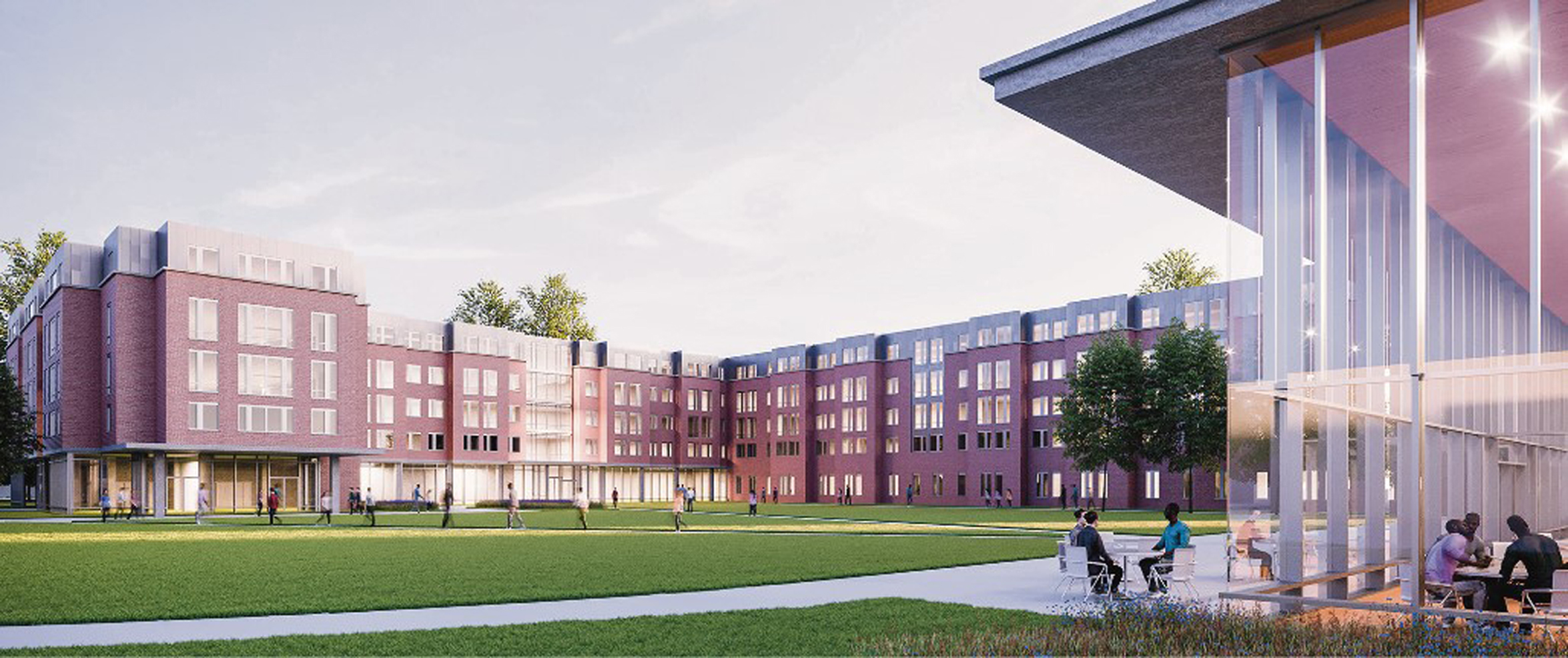 The planned new residence hall will house as many as 600 students.